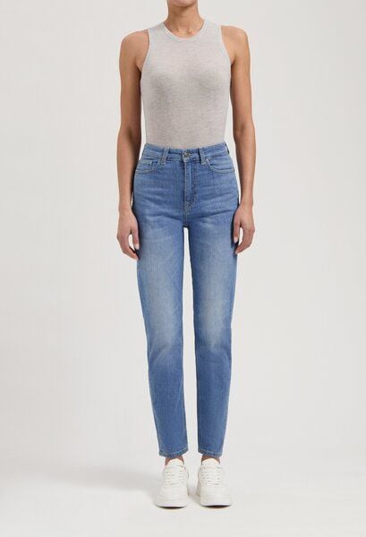 MUD Jeans Mams High Tapered - Old Stone von MUD Jeans