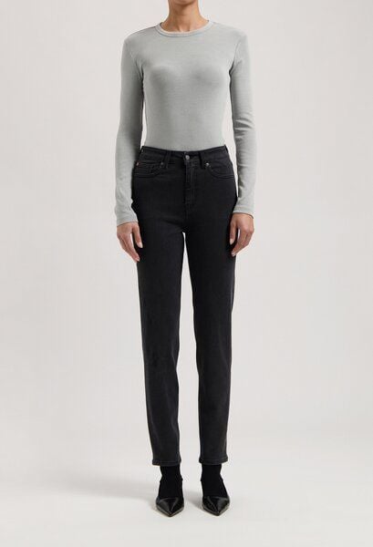 MUD Jeans Mams High Tapered - Stone Black von MUD Jeans