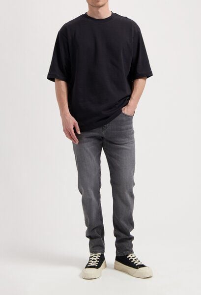 MUD Jeans Rick Mid Slim - Authentic Black von MUD Jeans
