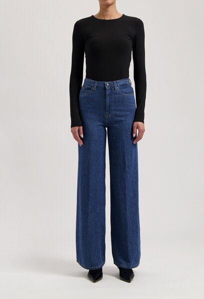 MUD Jeans Sara High Loose Flow - Stone Indigo von MUD Jeans