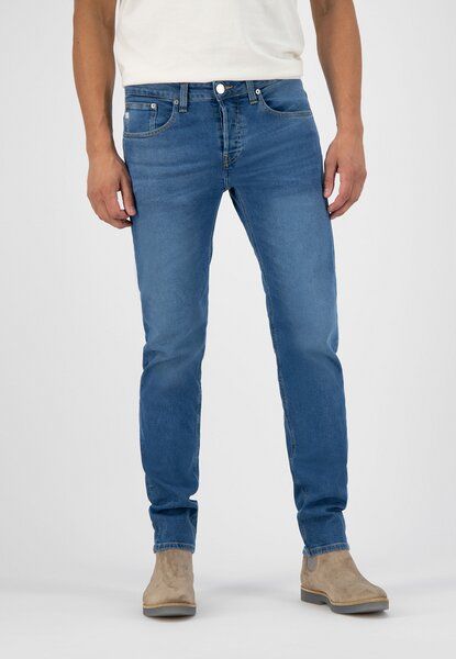MUD Jeans Jeans Regular DUNN Low Tapered Comfort aus einem Baumwolle / Tencel Mix von MUD Jeans