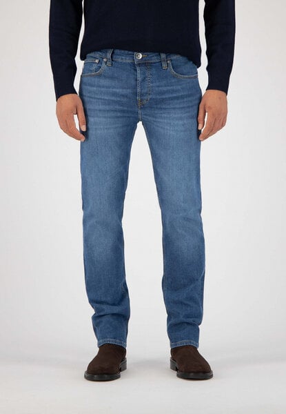 Mud Jeans Jeans Straight Fit - Bryce - Authentic Indigo von MUD Jeans