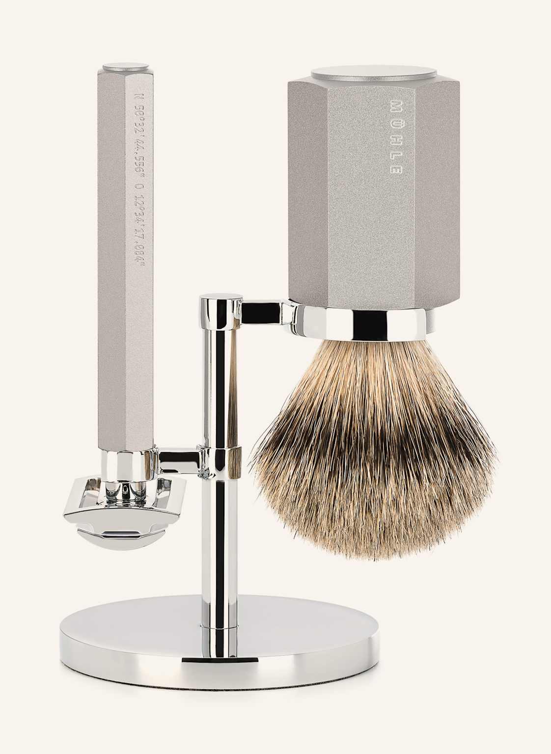 Mühle 3-Tlg. Rasier-Set - Hexagon von MÜHLE