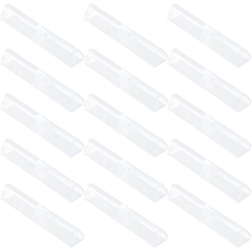 MUELODSIC 15 Stück Teiliges Transparentes Stifte Acryl Multifunktionale Leichte Kugelschreiber aufbewahrungsbox Kompakte Stilvolle Stiftebox für Büro Schule Geschenk und Reise von MUELODSIC