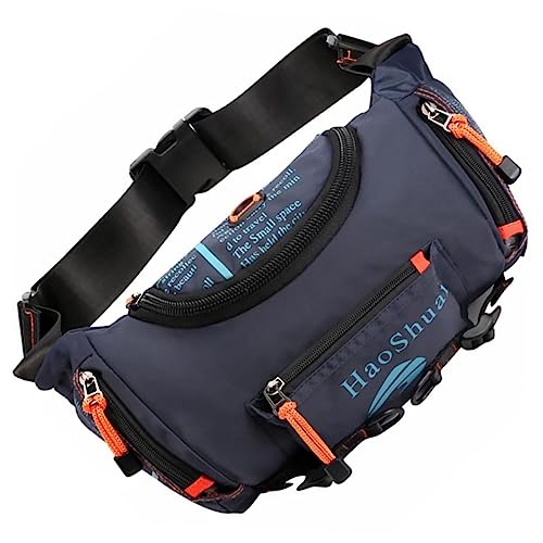MUELODSIC 1Stück Outdoor Fanny Pack für Herren und wasserdichte Brusttasche mit Verstellbarem Gurt für Camping und Radfahren Robuste Bauchtasche mit Großem Stauraum von MUELODSIC