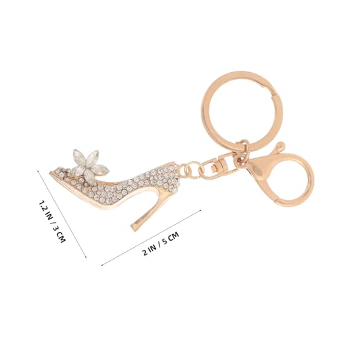 MUELODSIC 2 Stück High Heels Anhänger Auto hängende Verzierung für Frauen Schuhverzierungen High Heel Schuh Schlüsselanhänger Tasche Charme Metall von MUELODSIC