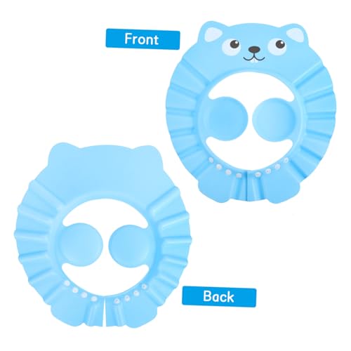 MUELODSIC 2 Stück Shampoo Badekappen Verstellbare Wasserdichte Duschhauben mit Lustigem Cartoon design Hautfreundlich und Multifunktional für Junge Mädchen und Kleinkinder Einfache von MUELODSIC