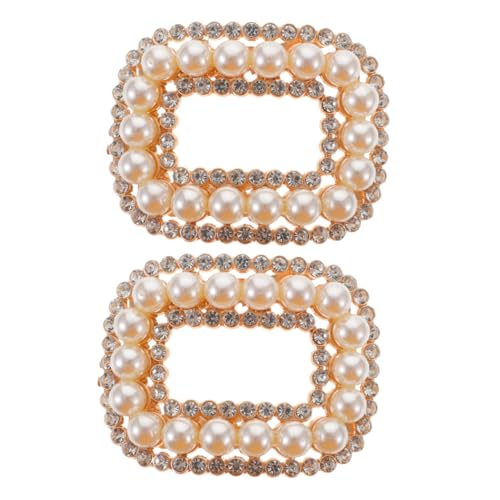 MUELODSIC 2stücke Schuhclips Mit Strasssteinen Für Damen Abnehmbare Kristallschnallen Passend Für Hochzeiten High-heels Flache Schuhe Mit Absatz Und Offener Spitze von MUELODSIC