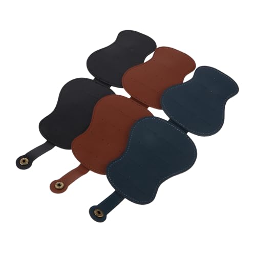 MUELODSIC 3 Stück Gitarrenplektrum Tasche Pu-Leder Plectrum Organizer mit Fächern für Verschiedene Kratzfest Leicht und Tragbar für Musiker Unterwegs von MUELODSIC