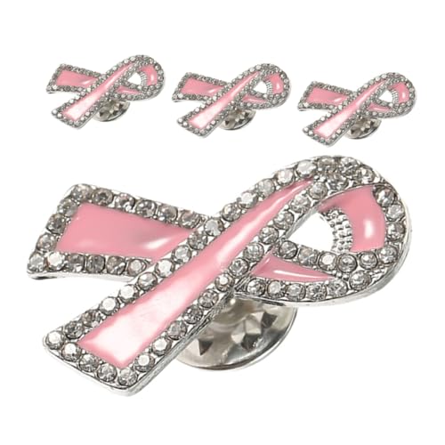 MUELODSIC 4 Stück Brosche Schmuck Krebs-brosche Kreative Brosche Bewusstseinsstift Pullover Mit Brosche Broschennadeln Zur Aufklärung Über Krebs Krebsaufklärungsbrosche Krebs-pin Zirkon von MUELODSIC