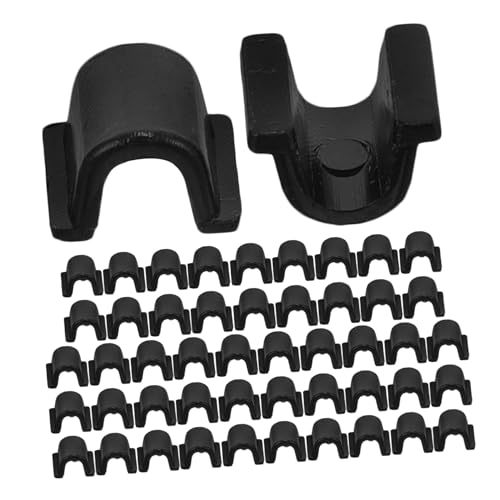 MUELODSIC 50 Stück Haarspangen U C förmige Haarklammern aus Kunststoff Schwarz Transparent Passend für Haargummis DIY Haaraccessoires für Mädchen Flexibel und Leicht Tragbar von MUELODSIC