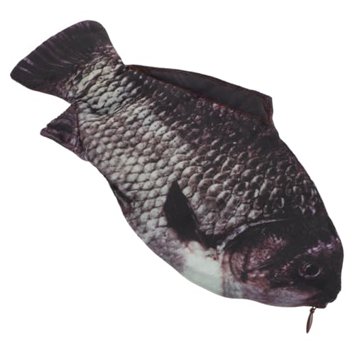 MUELODSIC Fischförmiges Federmäppchen Großvolumig Langlebig Waschbar Stifttasche für Schüler Geschenk Praktisch Portable Schreibwaren Aufbewahrung von MUELODSIC