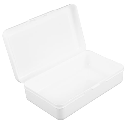 MUELODSIC Transparente Bleistiftbox Große Kapazität Kunststoff Stifteköcher Federmäppchen für Schule Büro Schüler Schreibwaren Organizer von MUELODSIC