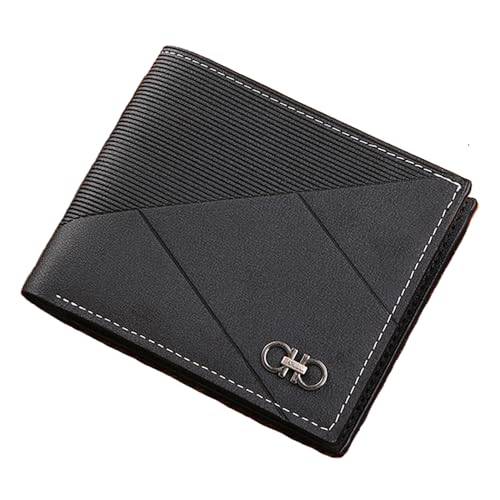MUFANDUO Schlanke Geldbörse für Herren mit Geldklammer, minimalistische Geldbörse mit Reißverschluss, Bifold Herren-Geldbörsen mit Kreditkartenfach, PU-Leder Herren-Geldbörse mit Münzgeldbörse von MUFANDUO