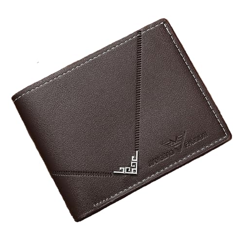 MUFANDUO Schlanke Geldbörse für Herren mit Geldklammer, minimalistische Geldbörse mit Reißverschluss, Bifold Herren-Geldbörsen mit Kreditkartenfach, PU-Leder Herren-Geldbörse mit Münzgeldbörse von MUFANDUO