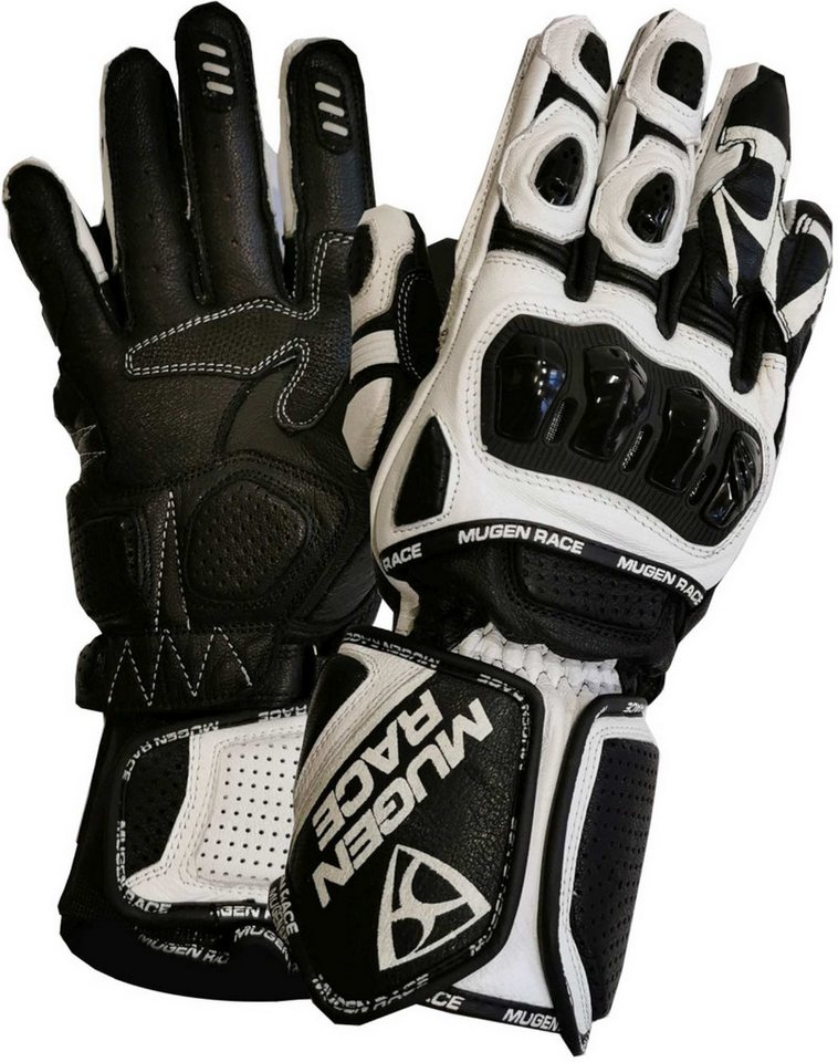MUGENRACE Motorradhandschuhe Chili Sport Motorrad Handschuhe lange Stulpe,perforiert,Touchscreenbedienung möglich von MUGENRACE