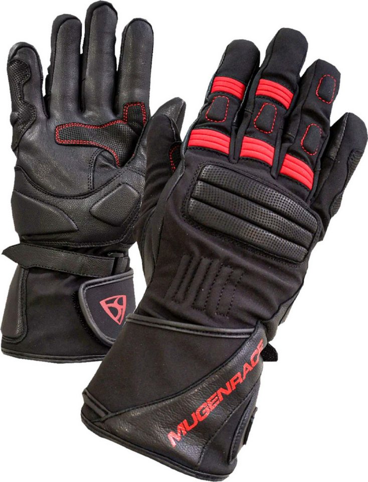 MUGENRACE Motorradhandschuhe Primo Winter Motor rad Handschuhe Atmungsaktiv,lange Stulpe,wasserabweisend von MUGENRACE