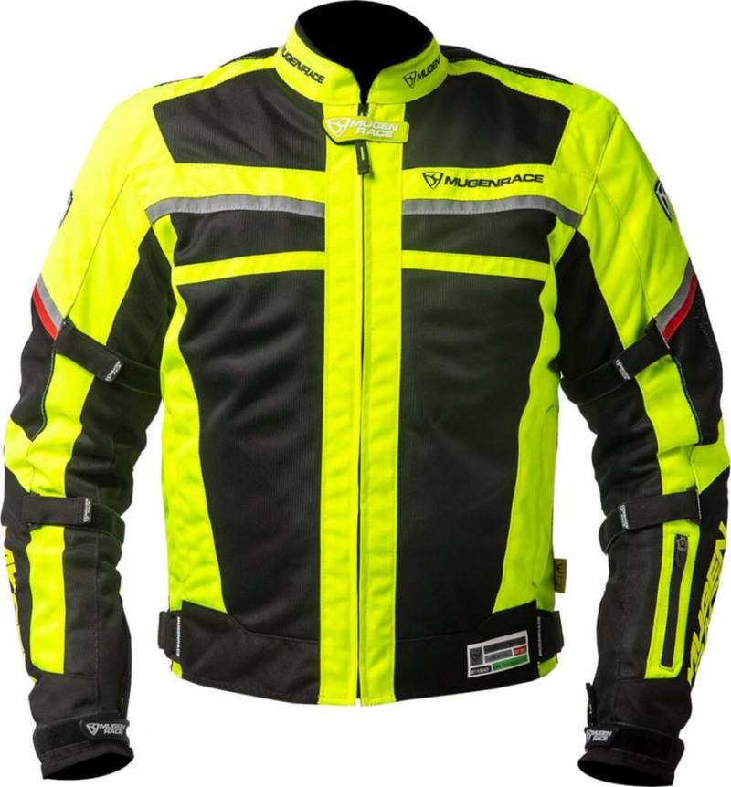 MUGENRACE Motorradjacke A-Ttraversare wasserdichte Motorrad Textiljacke Verbindungsreißverschluss,Ellenbogenprotektoren enthalten,herausn von MUGENRACE