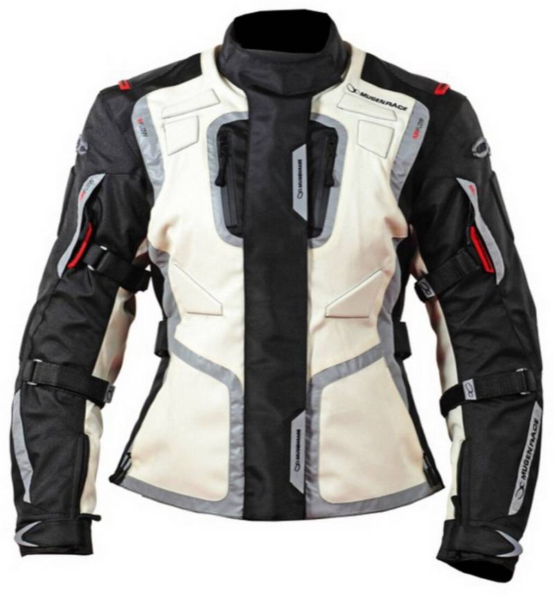 MUGENRACE Motorradjacke Diane wasserdichte Damen Motorrad Textiljacke Verbindungsreißverschluss,Ellenbogenprotektoren enthalten,herausn von MUGENRACE