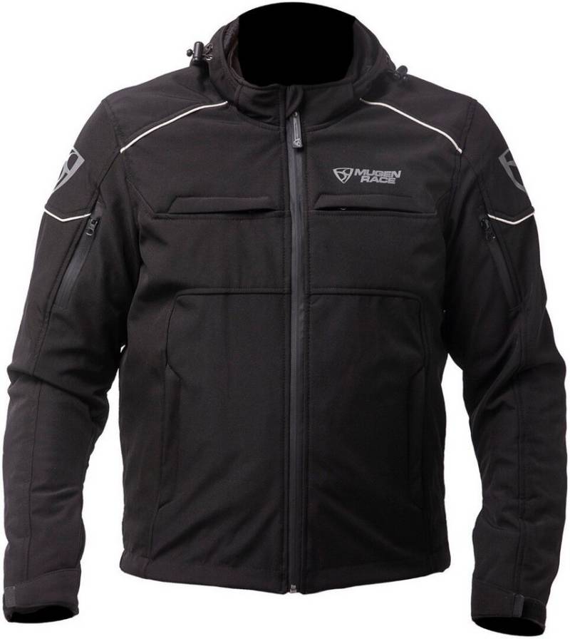 MUGENRACE Motorradjacke Srippy wasserdichte Softshell Jacke Ellenbogenprotektoren enthalten,Schulterprotektoren enthalten,was von MUGENRACE