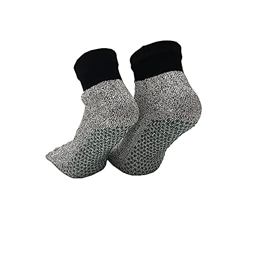 MUGUOY Rutschfeste Socken mit 5 Zehen, schnittfeste Socken, die minimalistischsten Schuhe der Welt befreien Ihre Füße, hoch geschnittene Zehensocken für Strand. (D) von MUGUOY