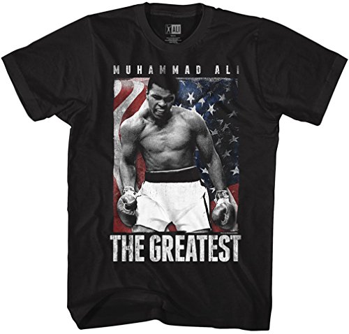 MUHAMMAD ALI - - Amerikanisches T-Shirt der Männer, Medium, Black von MUHAMMAD ALI