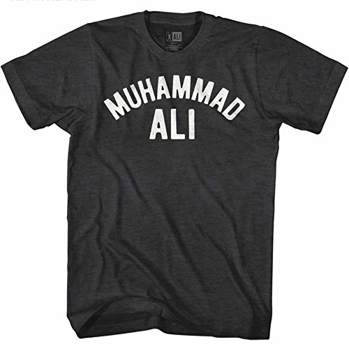 MUHAMMAD ALI - Männer Ali T-Shirt, Medium, Black Heather von MUHAMMAD ALI