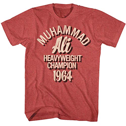 MUHAMMAD ALI - Männer Hc64 T-Shirt, XX-Large, Red Heather von MUHAMMAD ALI