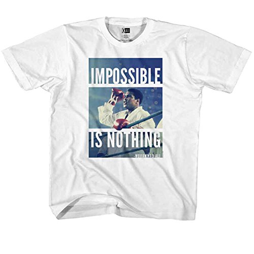 MUHAMMAD ALI - Unisex-Kind unmöglich ist Nichts T-Shirt, Medium, White von MUHAMMAD ALI