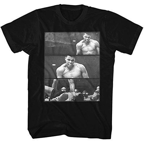 Muhammad Ali - - Herren Ali über Liston 3 Kasten-T-Shirt, Large, Black von MUHAMMAD ALI