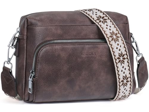 MUIIKOLA Umhängetasche Damen,Crossbody Bag Damen Klein，Damen-umhängetaschen PU Leder, Umhängetasche Damen mit Verstelbaar Schultergurt von MUIIKOLA