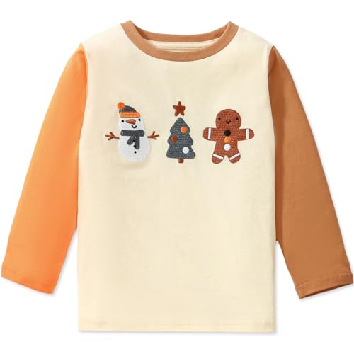 Kinder Weihnacht Langarmshirt Jungen Weihnachtskleidung Warme Weihnachtspuli Langarm Shirt Tops 5 Jahre von MUJOQE
