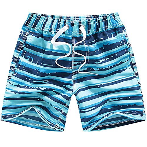 MUJOQE Jungen Badehose Schnell Trocknende Badeshorts Kinder Zugschnur Boardshorts Sport Strand Shorts 6 Jahre von MUJOQE