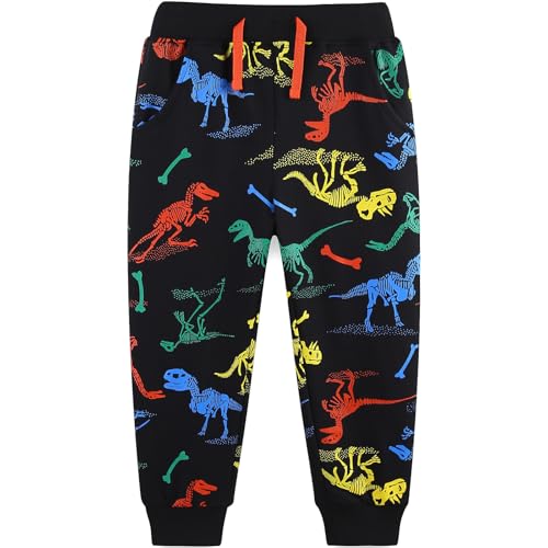 MUJOQE Kinder Jungen Sweathose Karikatur Drucken Sporthose Kids Jogger Pants Hose Babyhose Jogginghose 110 von MUJOQE