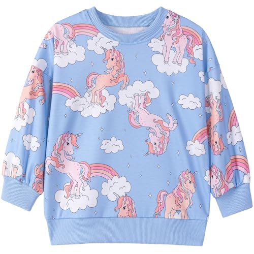 Sweatshirt Mädchen Pullover für Kinder Süß Cartoon Sweater Langarmshirts Top aus Baumwolle Alter 7 Jahre von MUJOQE