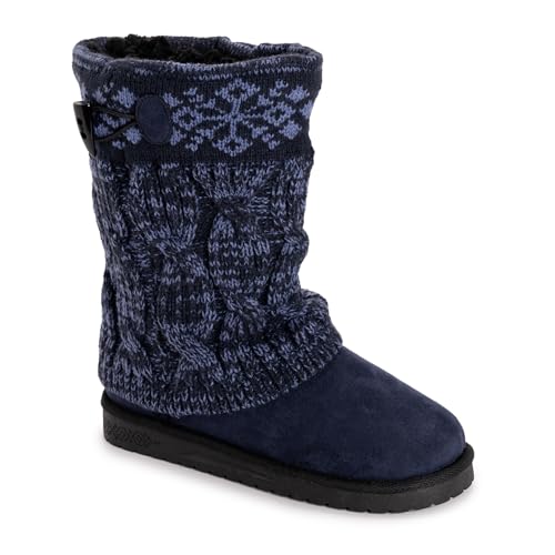 MUK LUKS Damen Cheryl Boot Halblange Stiefel, Marineblau, 37.5 EU von MUK LUKS