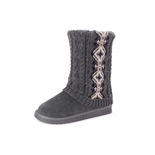 MUK LUKS Damen Cheryl Stiefel, GRAU, 38 EU von MUK LUKS