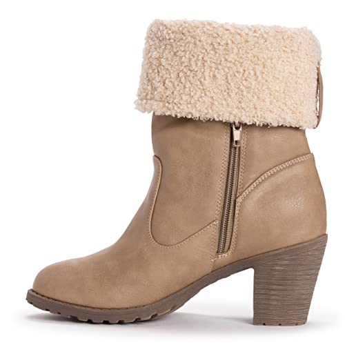 MUK LUKS Damen Lacy Lily Stiefel, Taupe, 40 EU von MUK LUKS