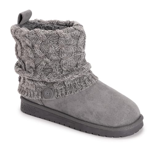 MUK LUKS Damen Laurel Boot Stiefelette, GRAU, 39 EU Weit von MUK LUKS