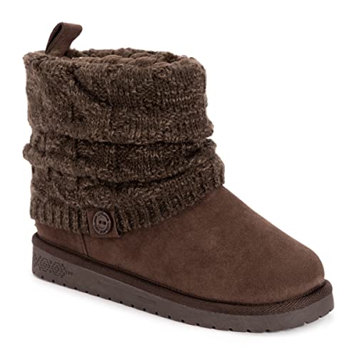 MUK LUKS Damen Laurel Stiefel, Braun Java, 38 EU von MUK LUKS