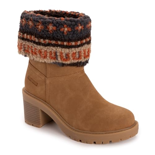 MUK LUKS Damen Londyn Boot Pumps, Dark Tan von MUK LUKS