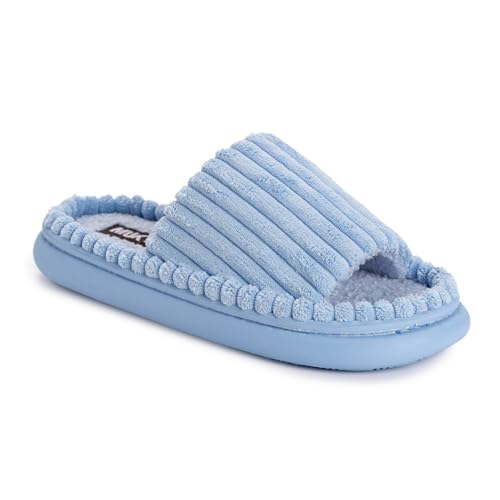 MUK LUKS Damen Marsai Molly Slipper Hausschuh, Powder Blue, Small von MUK LUKS