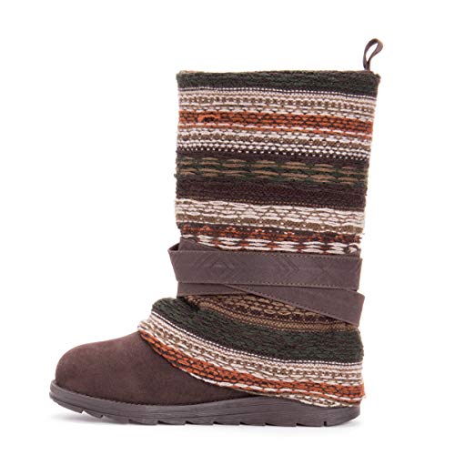 MUK LUKS Damen Nikki Halblange Stiefel, braun, 39 EU von MUK LUKS