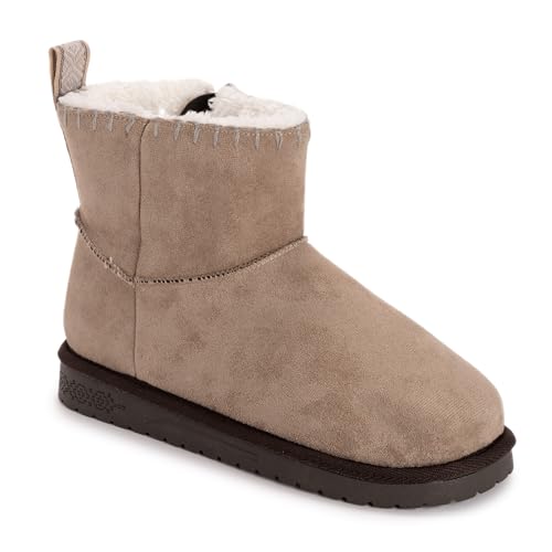 MUK LUKS Damen Tatum Boot Stiefelette, Pilz, 41.5 EU Weit von MUK LUKS