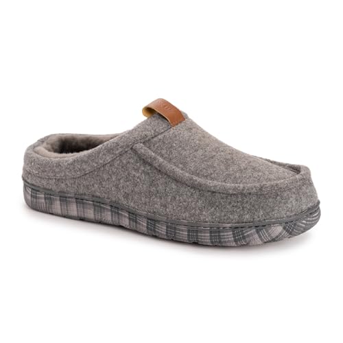 MUK LUKS Herren Miles Clog Hausschuh, Grau meliert, Large Weit MUK LUKS Herren Miles Clog Hausschuh, Grau meliert, Large Weit von MUK LUKS