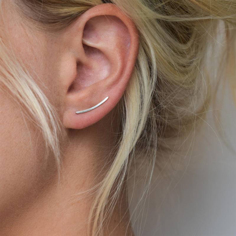 Silber Ohr Kletterer - Ear Crawler von MUKAstudio