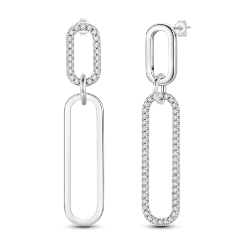 MULA 925 Sterling Silber Tropfen baumeln Ohrringe für Frauen Post Leichtgewicht Star Hoop Ohrringe Mode MULA 925 Sterling Silber Tropfen baumeln Ohrringe für Frauen Post Leichtgewicht Star Hoop Ohrringe Mode von MULA
