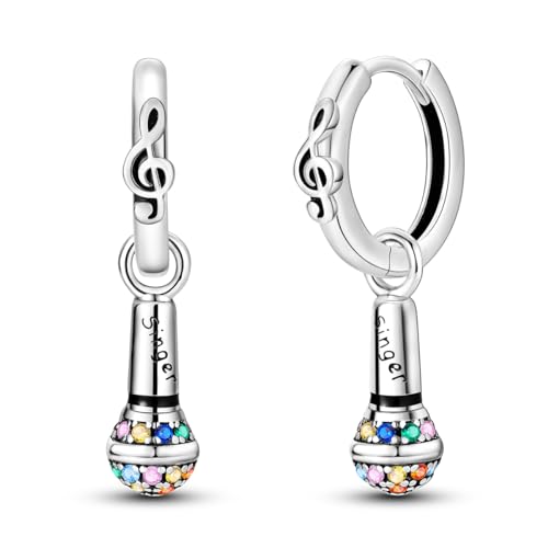MULA 925 Sterling Silber Tropfen baumeln Ohrringe für Frauen Post Leichtgewicht Star Hoop Ohrringe Mode von MULA