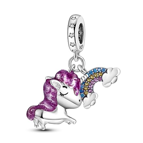 MULA Charms Anhänger Silber 925 für Armbänder, kompatibel mit europäischen Armbändern und Halskette für Frauen Mädchen von MULA