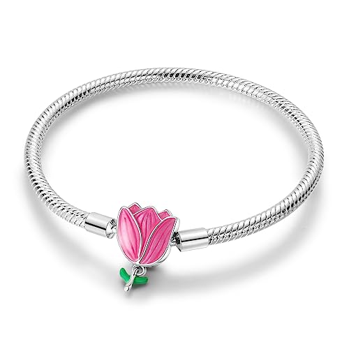 MULA 925 Sterling Silber Schlange Kette Charme Armband Gänseblümchen und Marienkäfer Anhänger mit 5A Cubic Zirconia für Frauen für Sie MULA 925 Sterling Silber Schlange Kette Charme Armband Gänseblümchen und Marienkäfer Anhänger mit 5A Cubic Zirconia für Frauen für Sie von MULA